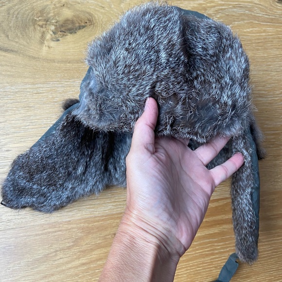 Kids real fur trapper hat - Picture 3 of 5